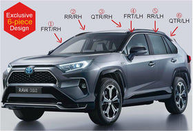 AUTOCLOVER installed on RAV4 driver side demonstrating rain protection benefit