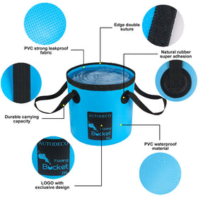 AUTODECO close-up of 500D waterproof fabric and sealed seam for leak resistance