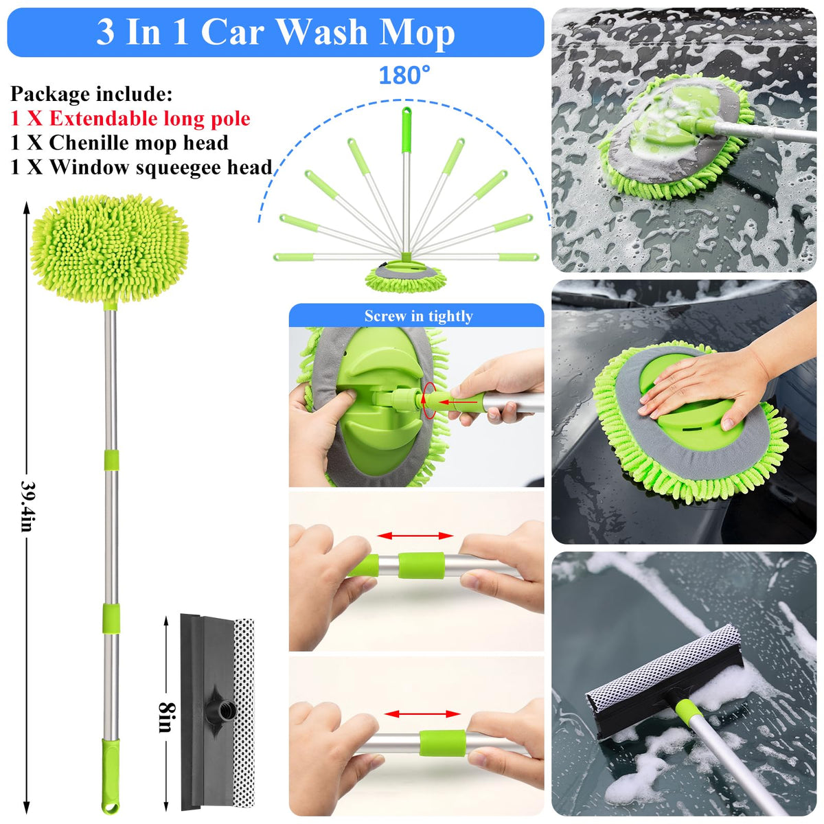 AUTODECO foam gun nozzle close-up highlighting adjustable pressure control