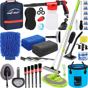 AUTODECO kit front view showing full tool lineup for complete cleaning