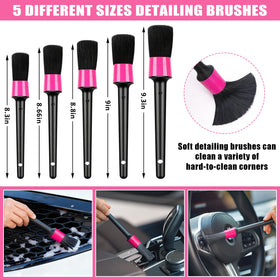 AUTODECO microfiber pads and towels detail showing gentle cleaning benefit