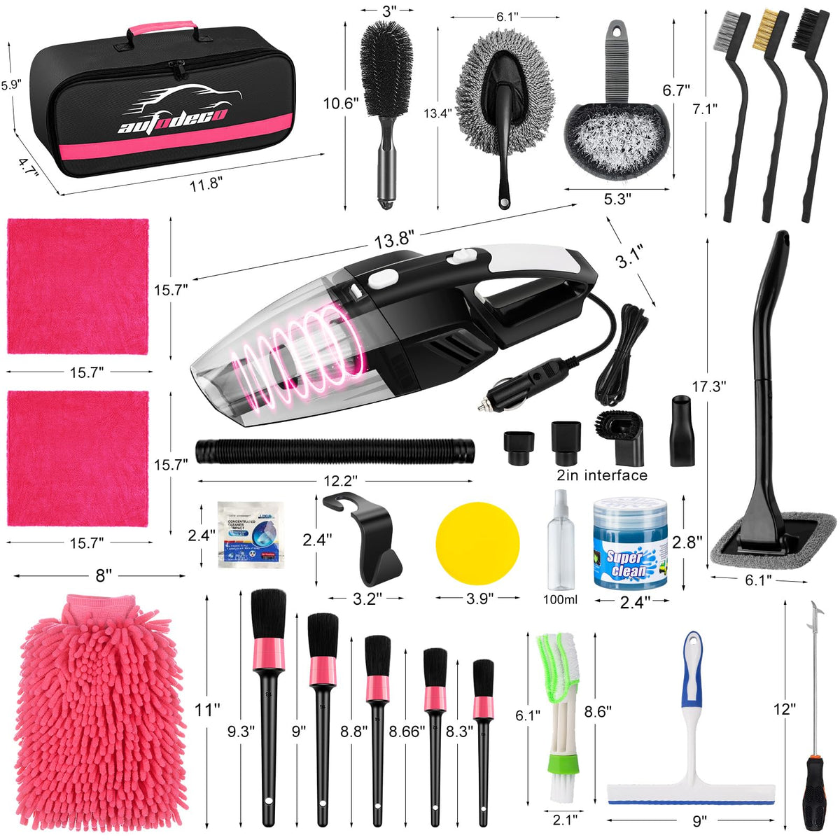 AUTODECO storage bag neatly packed showing easy transport and organized storage