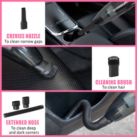 AUTODECO vacuum accessories laid out for versatile vacuuming and precise cleaning