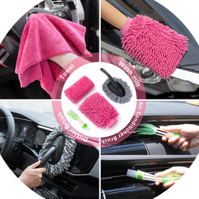 AUTODECO tire brush scrubbing wheel showing effective stone and grime removal
