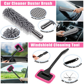 AUTODECO windshield tool pivot detail for easy edge-to-edge glass cleaning
