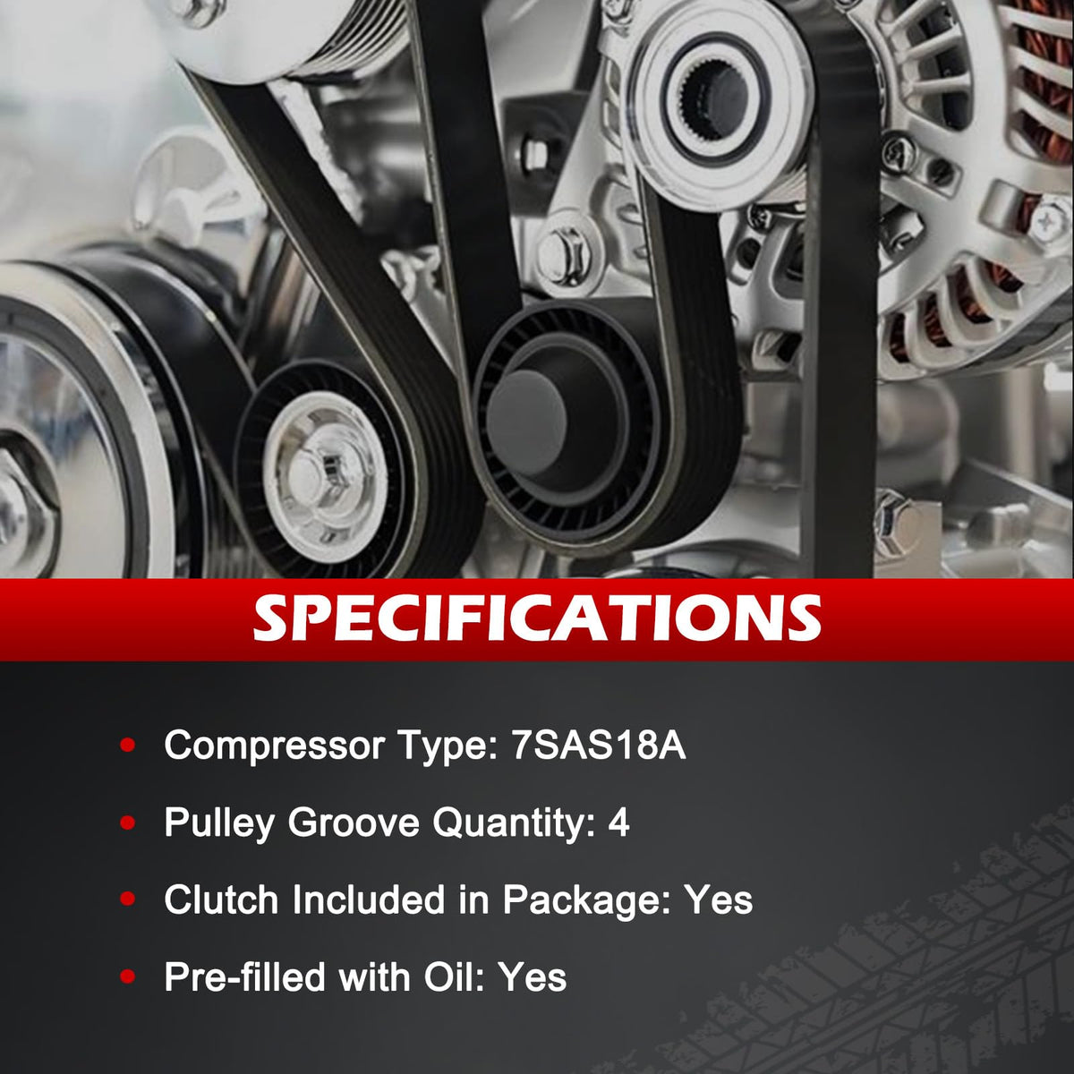 Autodevil compressor mounting points matching OE bolt pattern for easy install