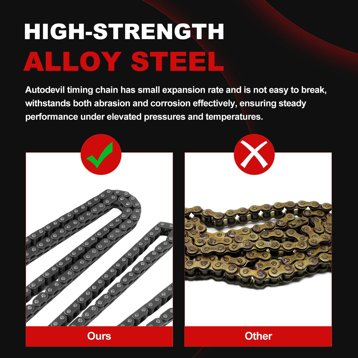 Autodevil kit staged in engine bay demonstrating direct-fit replacement advantage