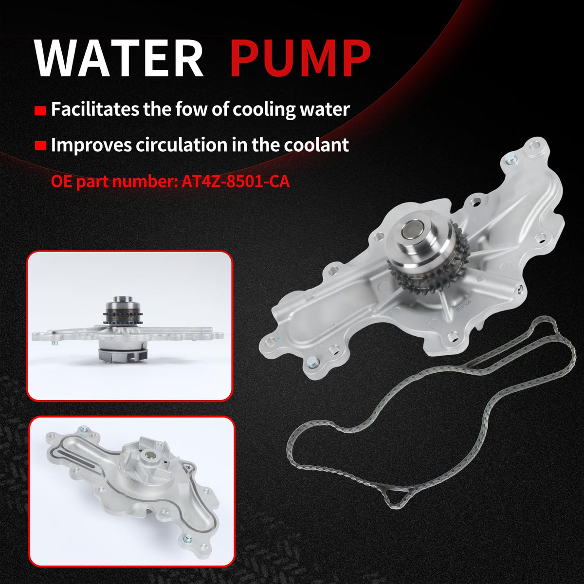 Autodevil water pump impeller detail illustrating solid construction and efficient flow