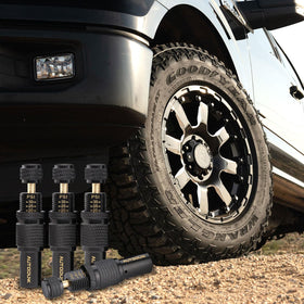 AUTODUNK valve thread detail demonstrating secure fit and reliable seal on stems