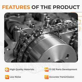 autoexact camshaft sprocket close-up highlighting teeth profile for accurate timing engagement