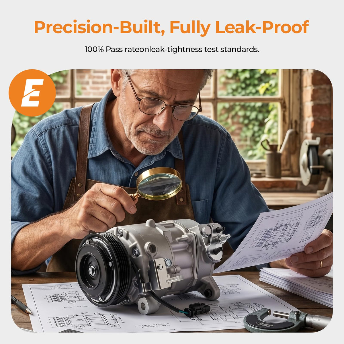 Autoexact compressor being installed by mechanic showing faster repair benefit
