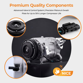 Autoexact compressor aluminum finish close-up showing corrosion resistance benefit
