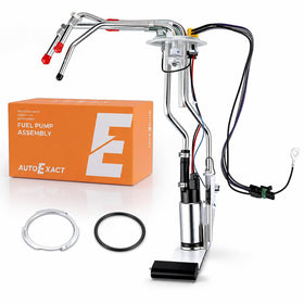 AutoExact front view of fuel pump assembly showing direct-fit mounts and improved reliability