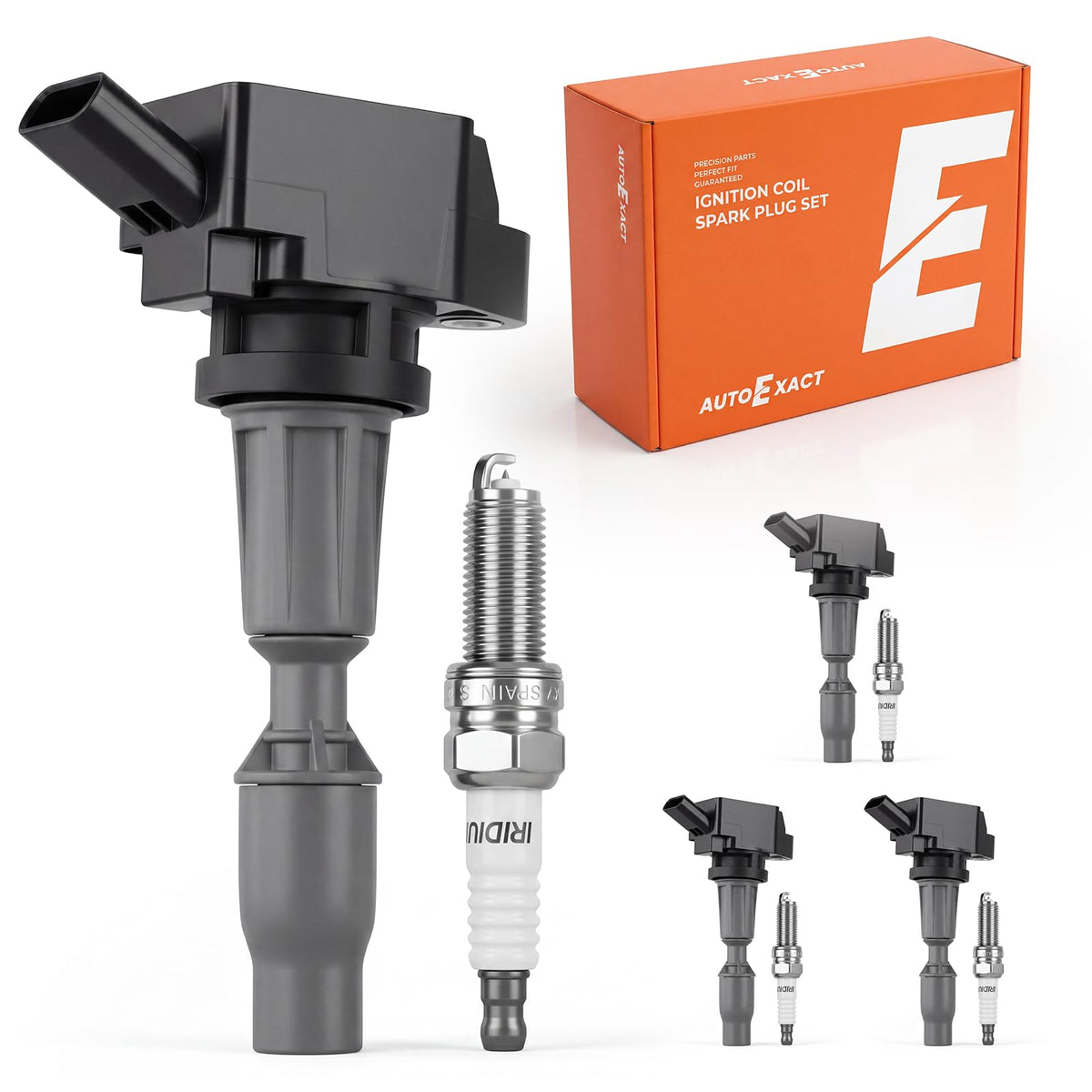 autoexact front packaging showing coils and plugs and clear compatibility benefit