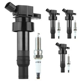 autoexact front packaging showing full coil and spark plug kit, ready to install