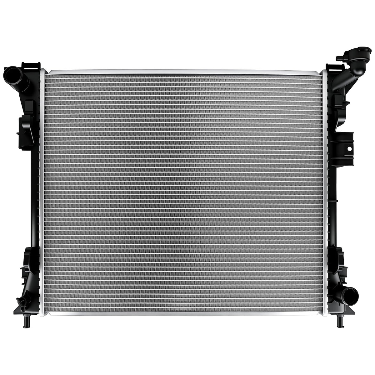 Autoexact front view radiator showing full core and mounting for easy fit