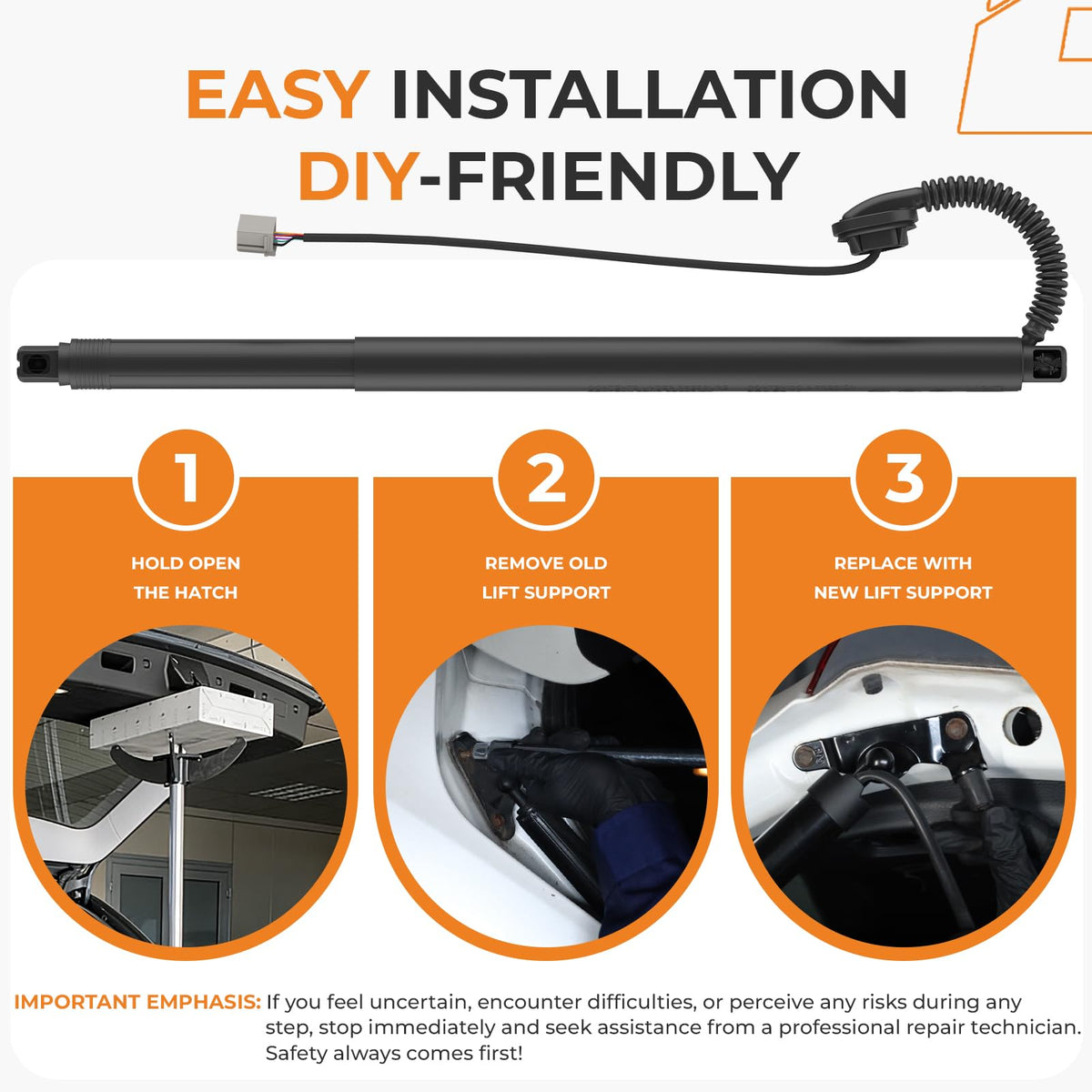 autoexact installed strut in garage demonstrating easy plug-and-play installation