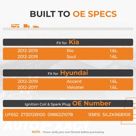 autoexact product label and part numbers displaying OE references for fitment
