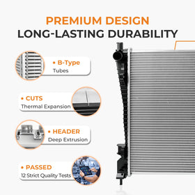 autoexact radiator held by hand showing compact size and lightweight benefit