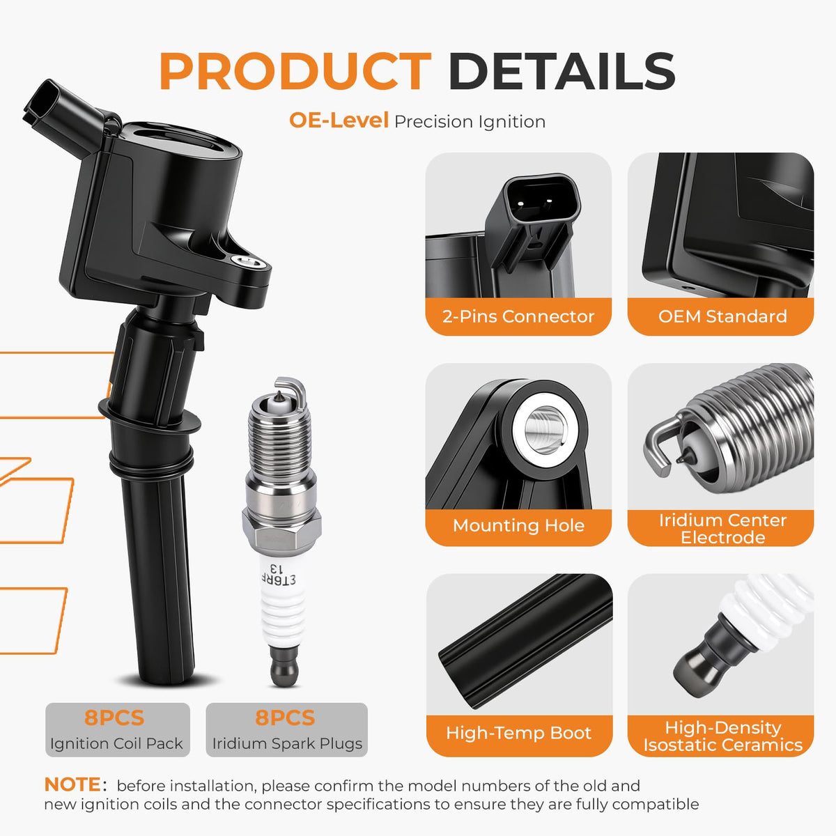 Autoexact parts next to ruler showing scale and compact OEM-fit design