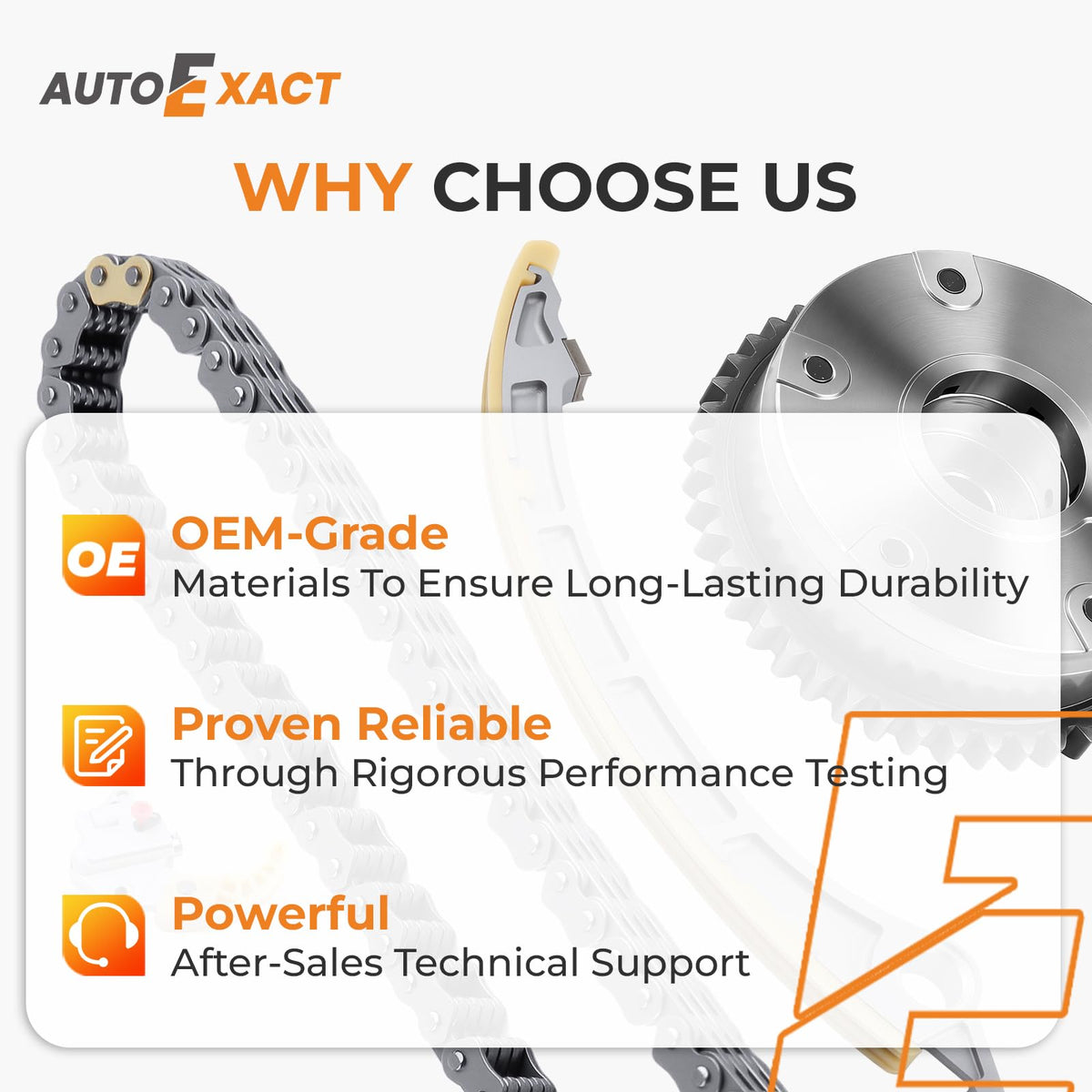 autoexact scale comparison with ruler showing component sizes for correct fit confirmation