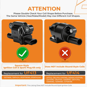 autoexact square UF413 coil close-up highlighting sealed construction benefit