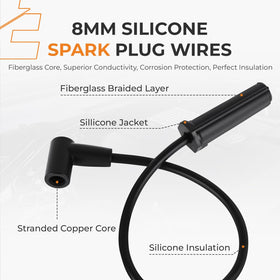 autoexact plug wires boot and spring contact demonstrating strong electrical connection