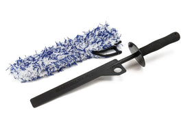 Autofiber removable cover unclipped to show snap-on system for easy washing and replacement