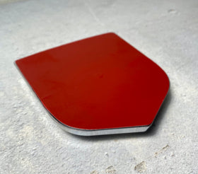 Autogem chrome RAM emblem close-up of polished surface highlighting durability
