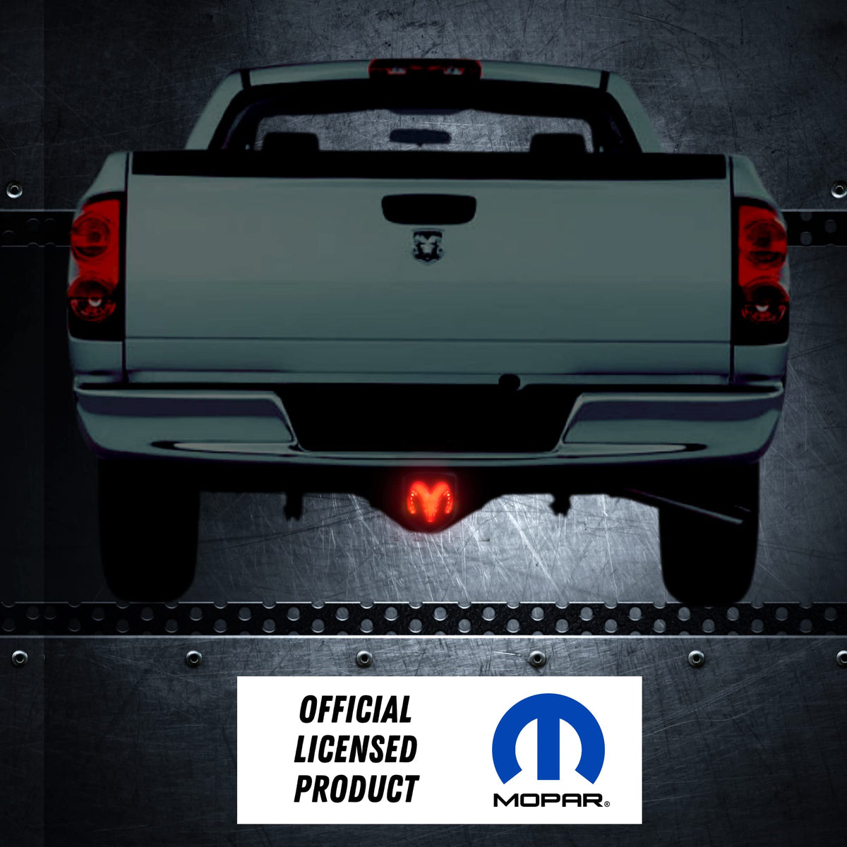 Autogem installed at night demonstrating brighter brake-mode illumination for safety
