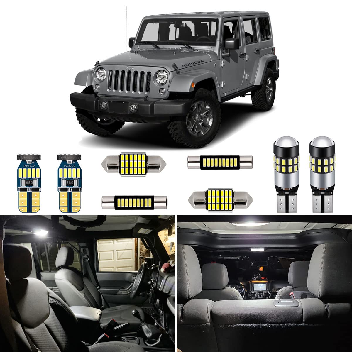 AUTOGINE front packaging showing 6-piece LED kit and benefits