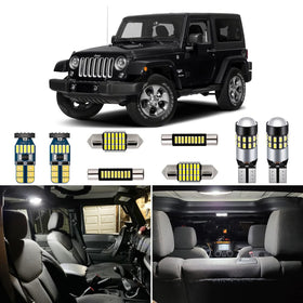 AUTOGINE front packaging showing full 7-piece LED kit and included tool benefit clarity