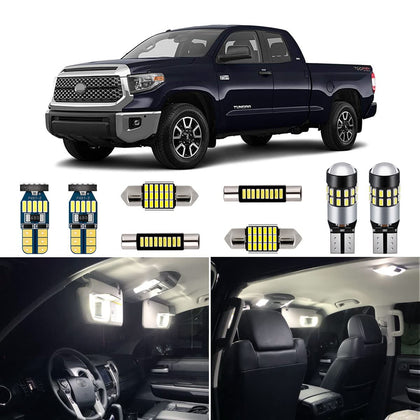 AUTOGINE front packaging showing complete Tundra LED kit and quick install benefit