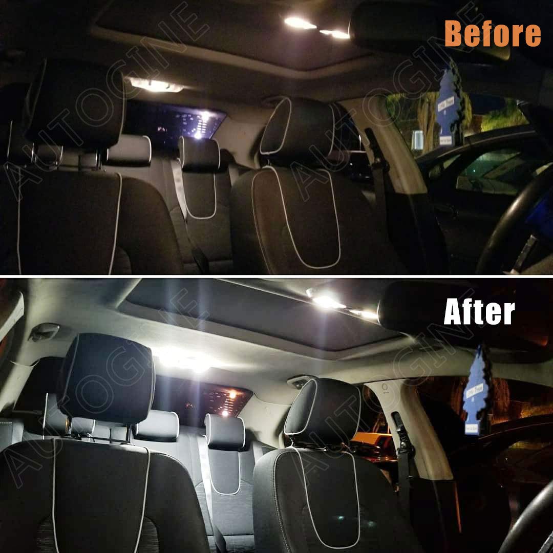 AUTOGINE installed map and dome lights improving cabin visibility
