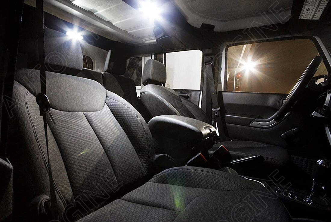 AUTOGINE map and dome lights installed showing improved visibility