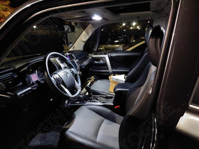 AUTOGINE vanity mirror lights lit to show even, shadow-free illumination