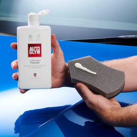 Autoglym polish texture close-up highlighting smooth creamy consistency