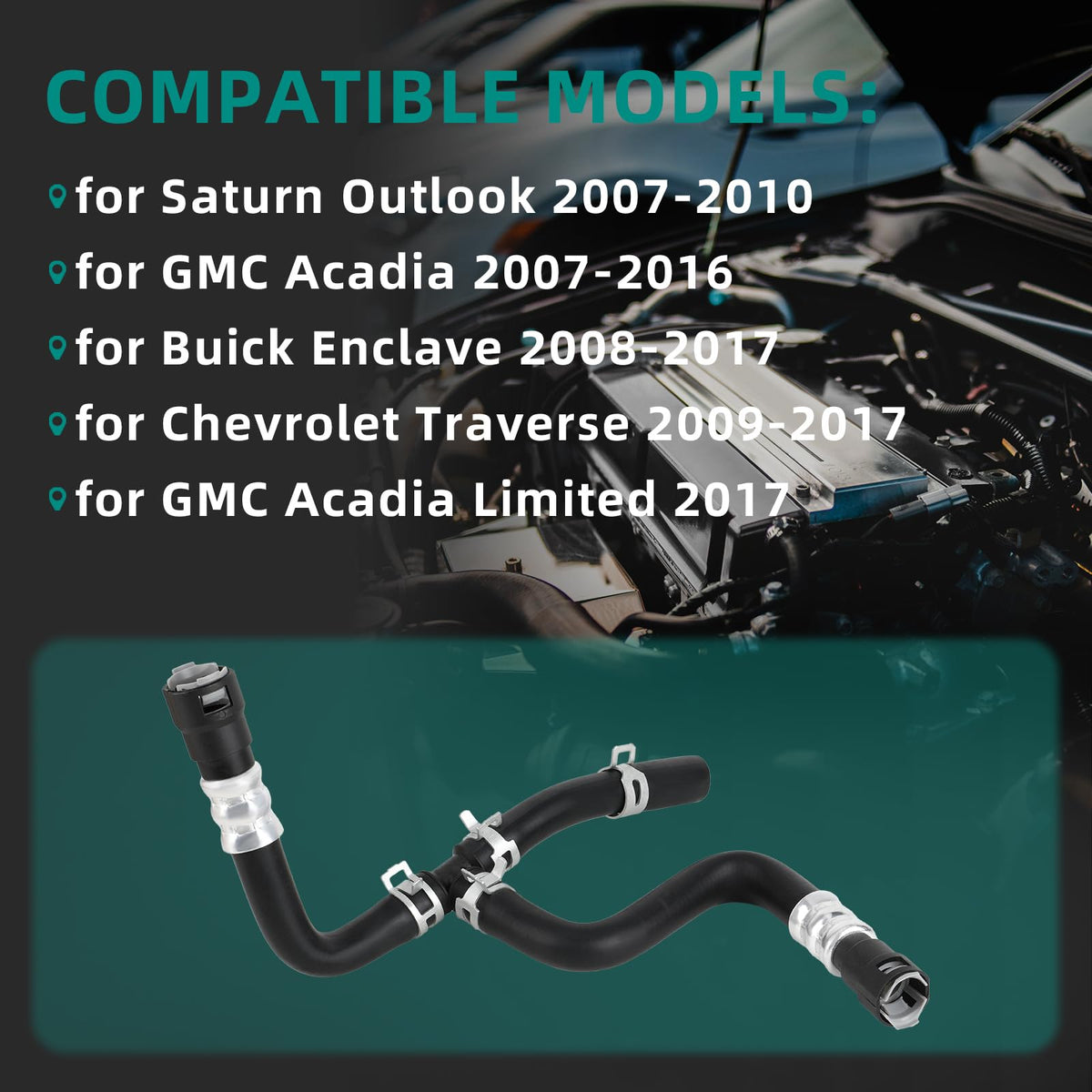 AUTOKAY hose material texture illustrating heat and coolant resistance