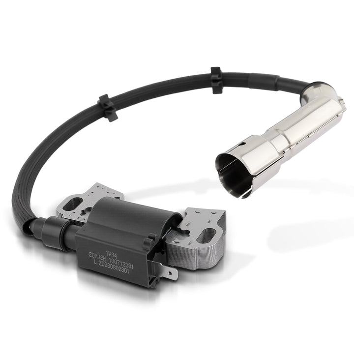 AUTOKAY ignition coil front view showing mounting points and fit benefits