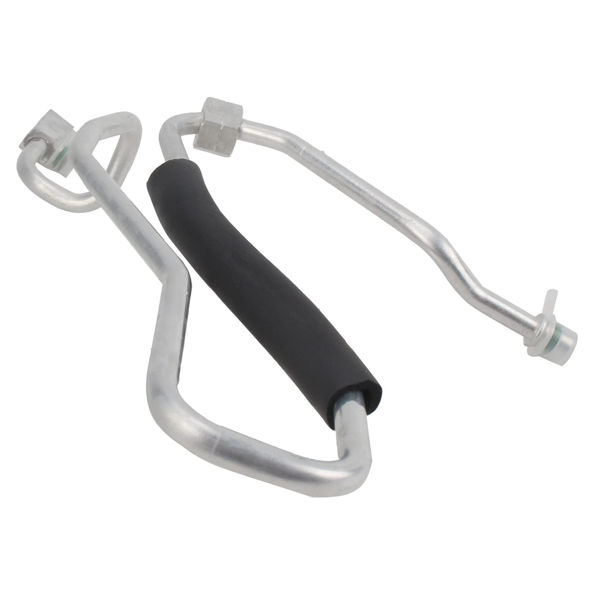 AUTOKAY A/C pipe beside ruler illustrating accurate length and scale for fit verification