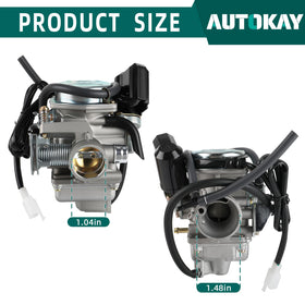 AUTOKAY airbox flange labeled 43mm for proper air filter sealing