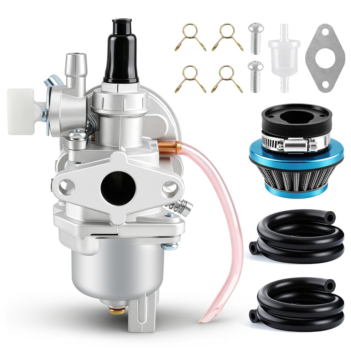 AUTOKAY carburetor front view showing clean intake and mounting for easy replacement