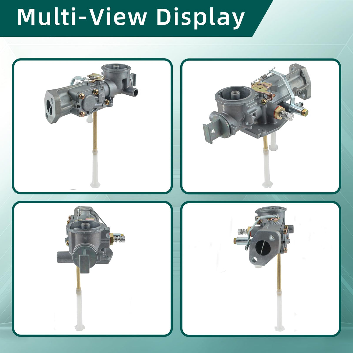 AUTOKAY carburetor beside ruler to show scale and confirm fitment
