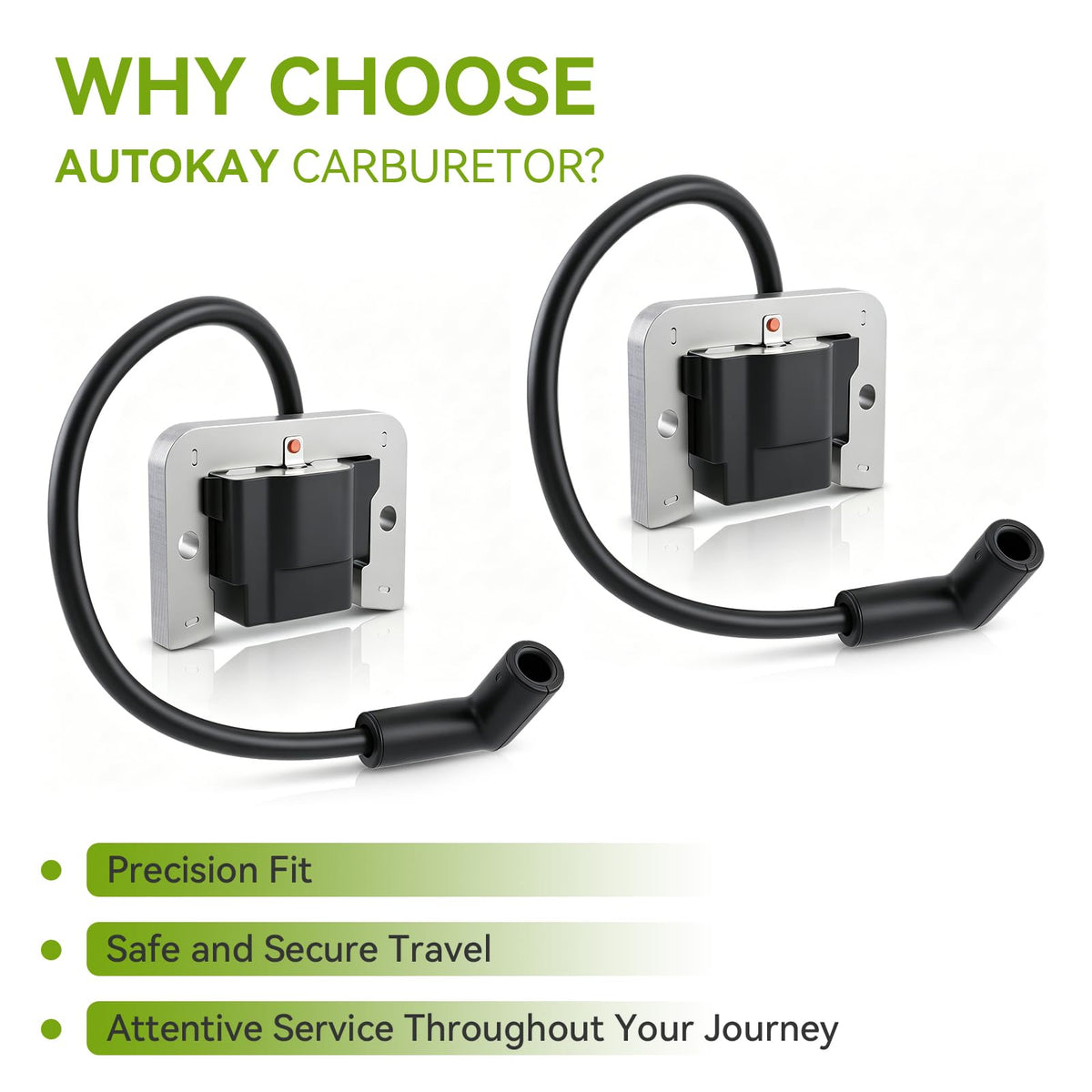 AUTOKAY coil wires and label detail showing clear part identification