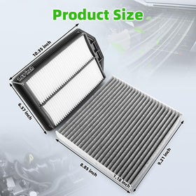 AUTOKAY filters installed in CR-V engine bay, fits OEM housings precisely