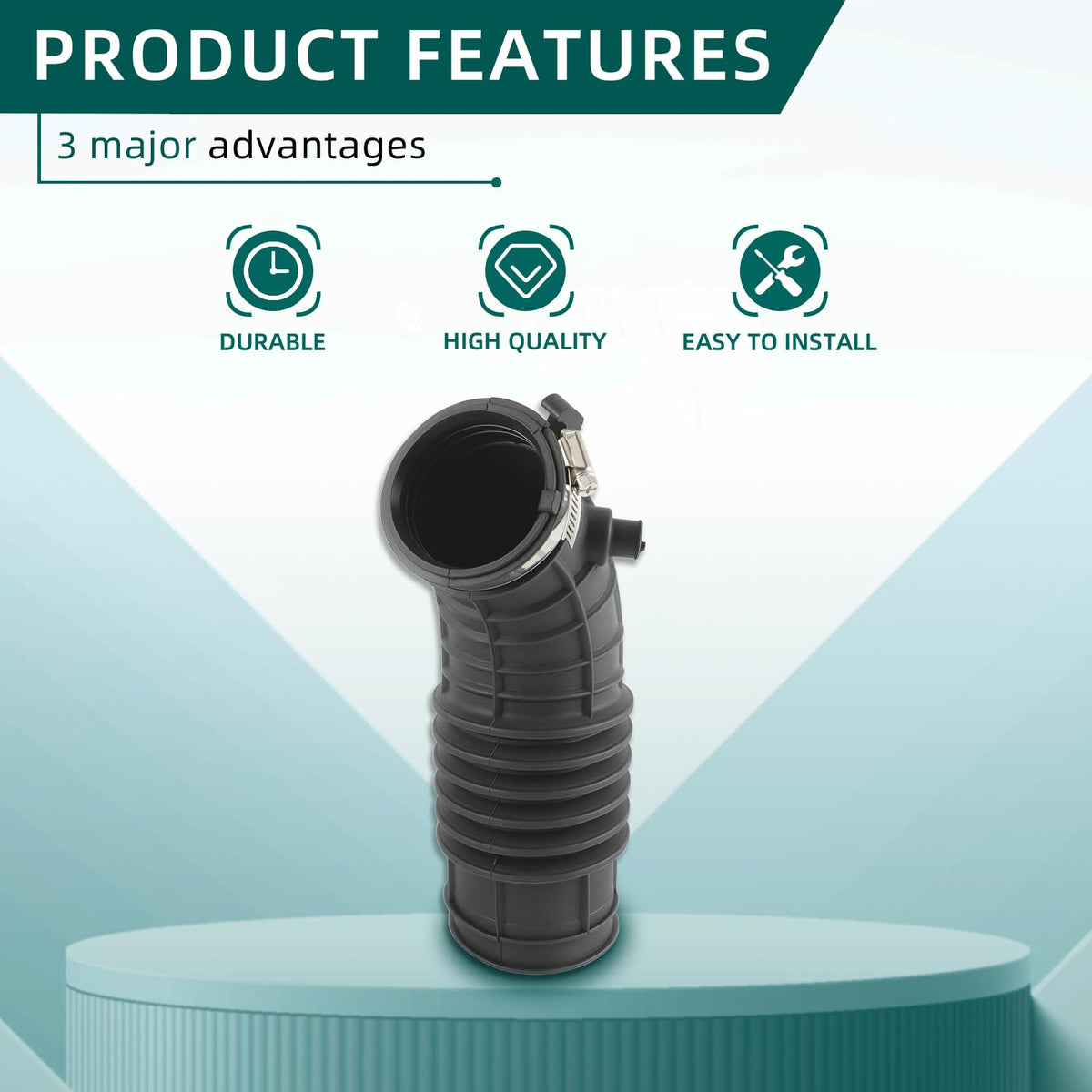AUTOKAY hose material texture highlighting heat-resistant polymer benefit