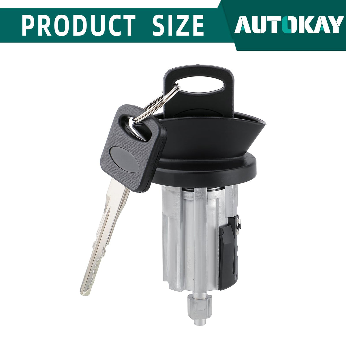 AUTOKAY cylinder installed in steering column showing direct-fit installation benefit