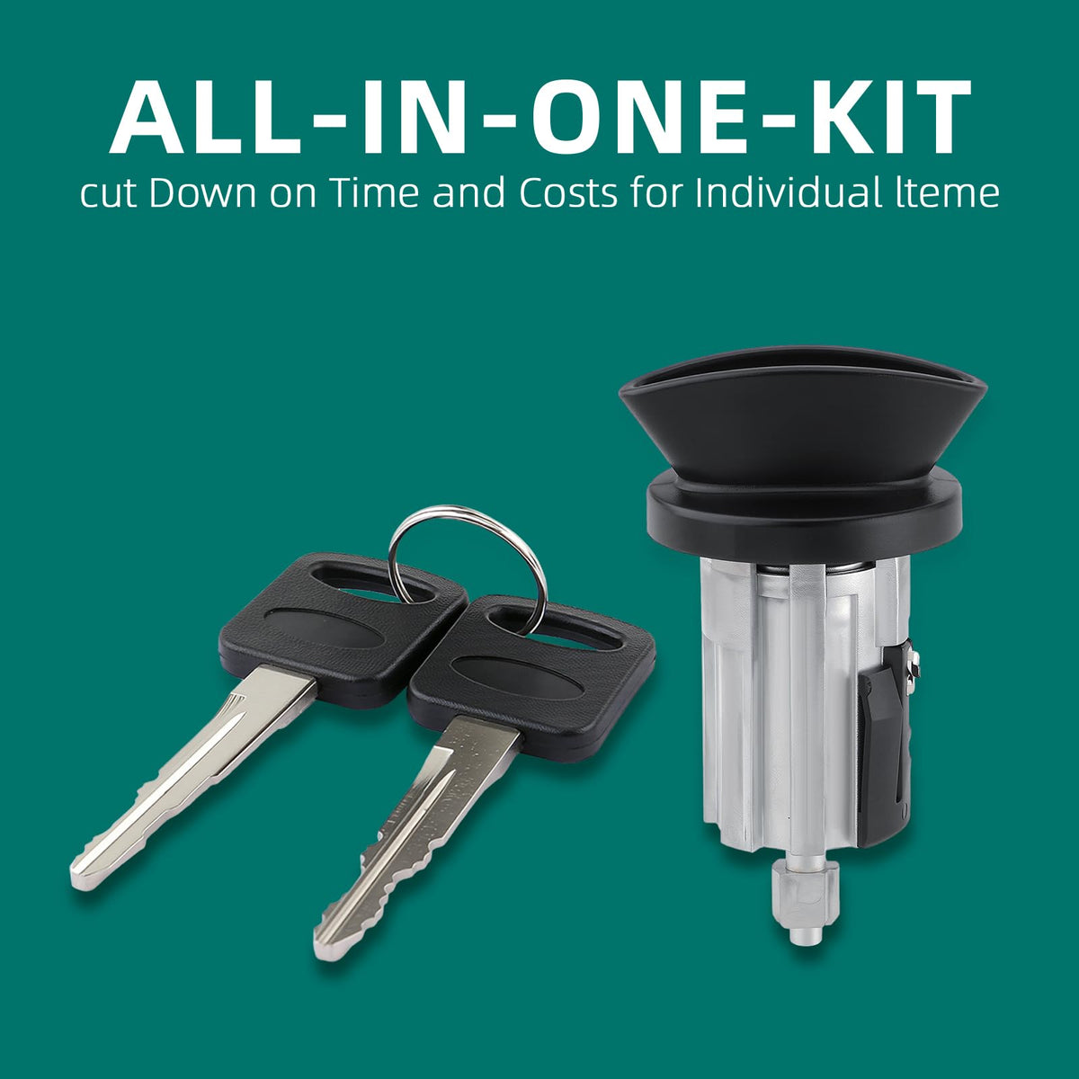 AUTOKAY cylinder next to coin showing size and scale for easy planning