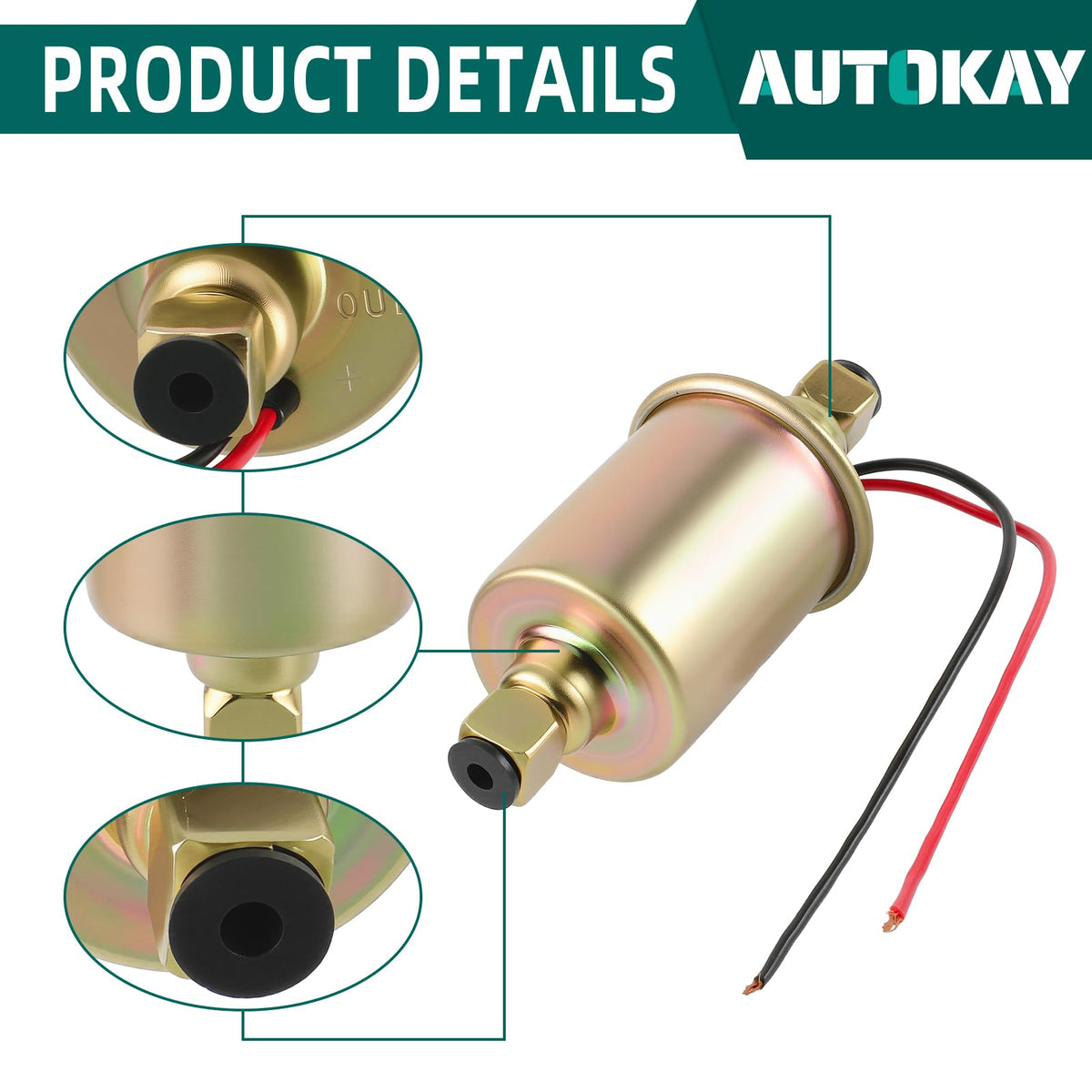 AUTOKAY pump kit components laid out for installation, simplifies replacement for vintage cars