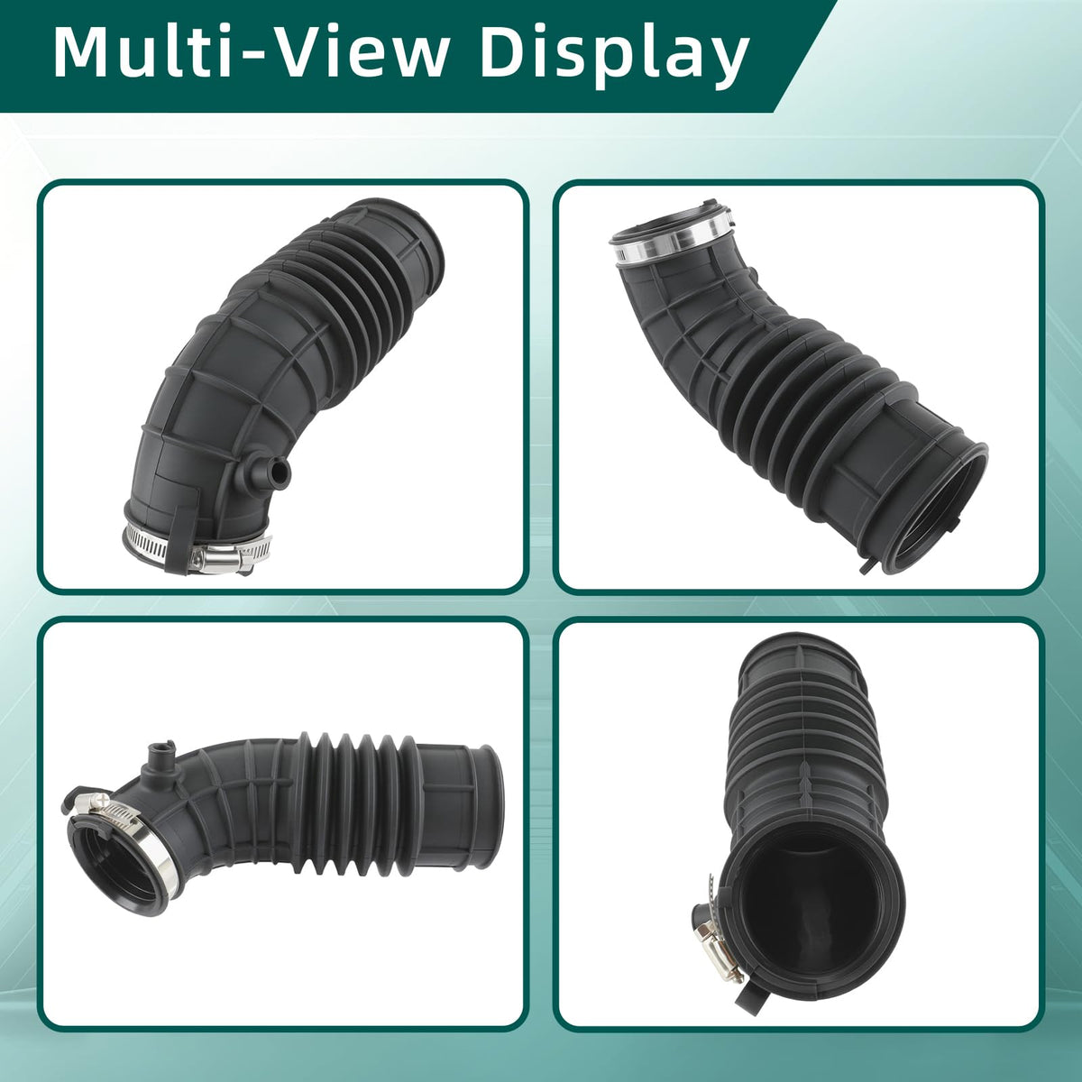 AUTOKAY intake hose installed in engine bay demonstrating direct-fit replacement